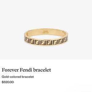 FENDI BRACELET GOOD CONDITION. Worn a fair amount of time for 3 years.